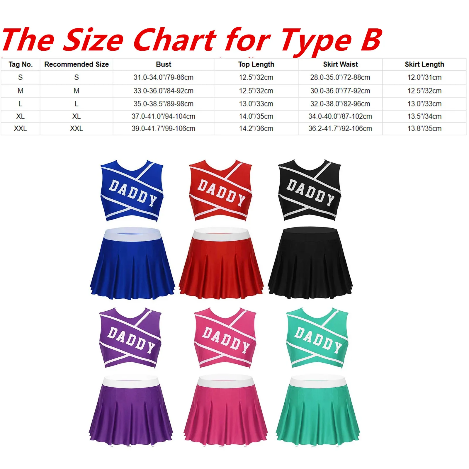 Sexy School Girl Cheerleader Costume Women Adult Cheerleading Uniform Dancing Outfit Sleeveless Crop Top with Mini Pleated Skirt