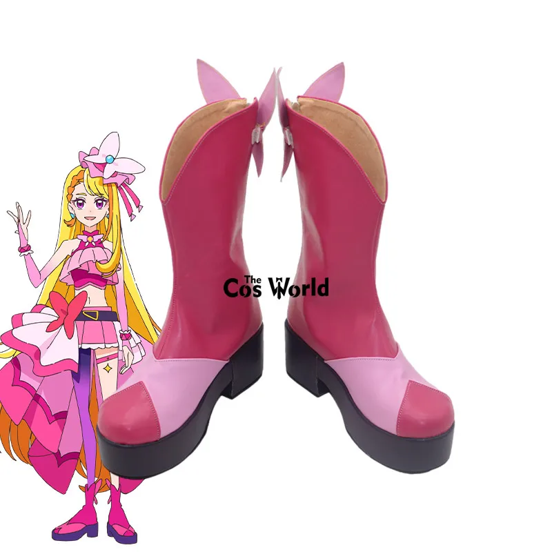 Pretty Cure Precure Hirogaru Sky Cure Butterfly Anime personalizza scarpe Cosplay stivali