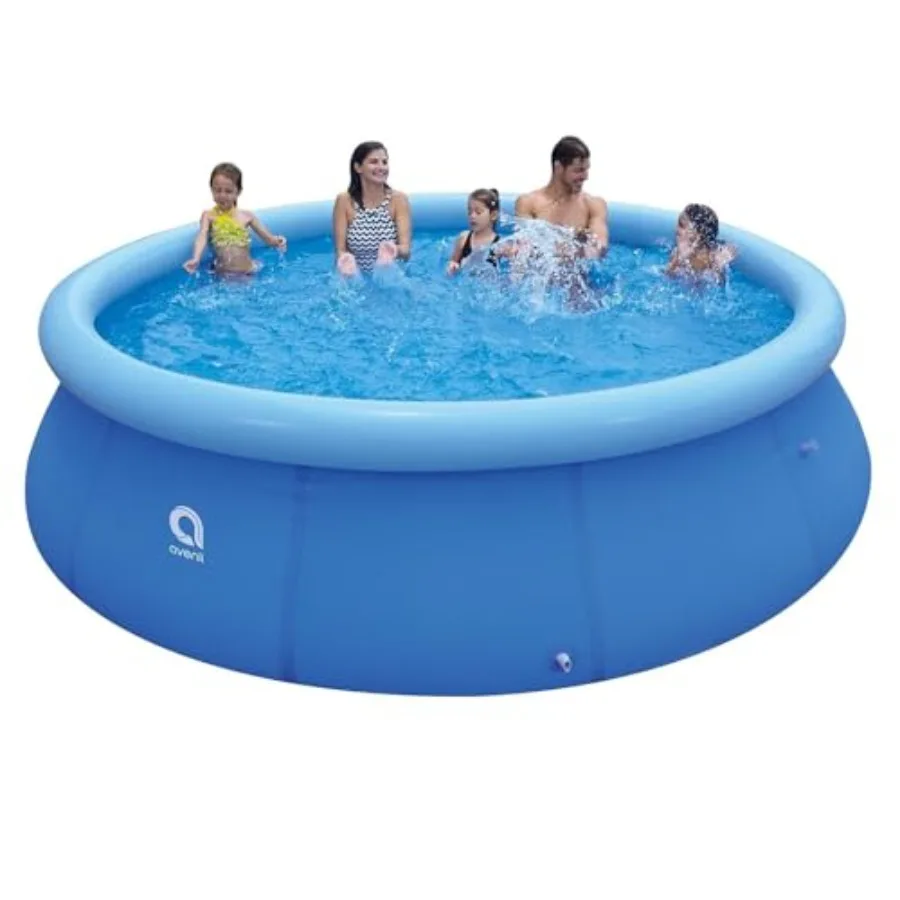 

Outdoor inflatable swimming pool 12ft x 36in PVC material blue quick-setup top ring design for easy inflation and stability