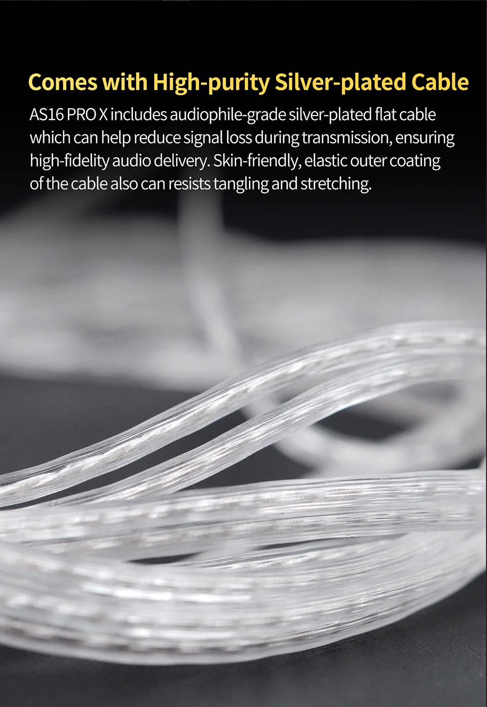 KZ AS16 Pro X In-Ear-Kopfhörer, 8, Balanced Armature Headset, Sport-Spielkopfhörer mit Geräuschunterdrückung und abnehmbarem Audiokabel – Detail 11