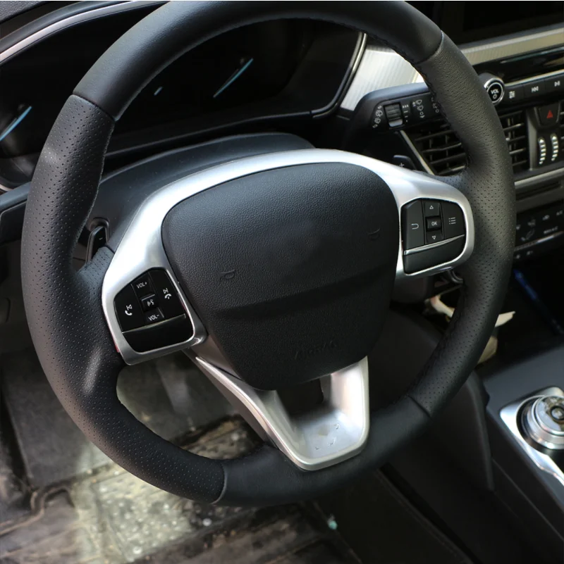 LHD For Ford Focus MK4 ST Line 2019-2021 Interior Mouldings Car steering wheel button adjustment decorative frame protective