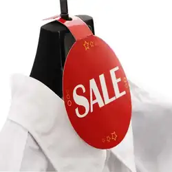 100pcs Garment Price Tags With Hole Packaging Label Hangtag Hang Cardboard Paper Promotional Ticket Card