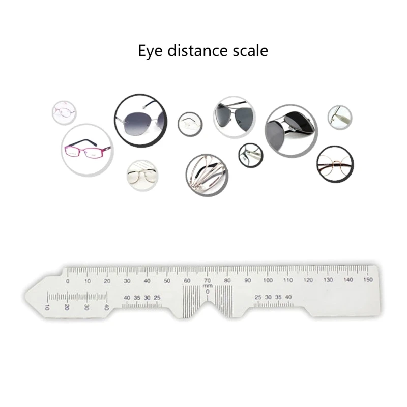 F3MA 2Pcs Pupillary Distance Ruler Optical Spectacles PD Ruler Pupil Distance Meter Eye Ophthalmic Tool Pupil Distance Meter