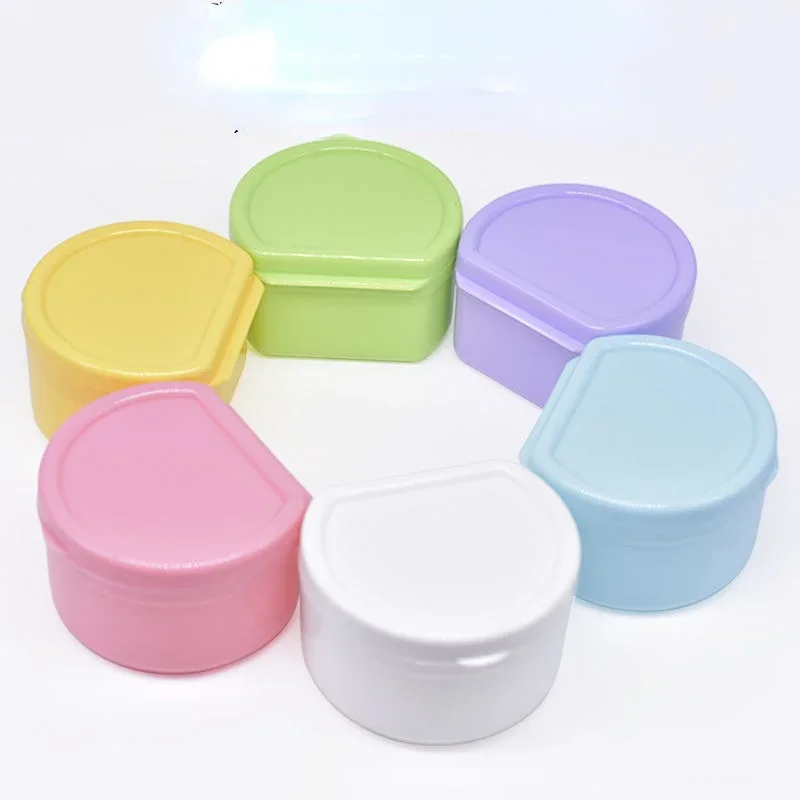 New Elder Dental Orthodontic Retainer Denture Storage Case Box Mouthguard Container Home Random Colors Gifts Home Storage Boxes