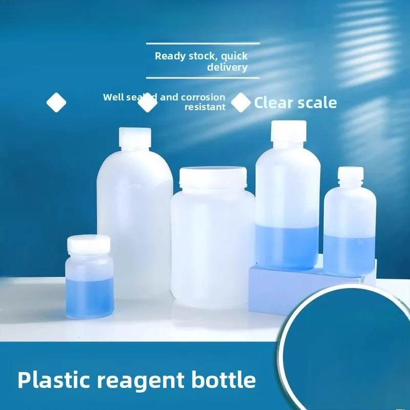 

PP PE Plastic Reagent Bottle High Temperature Resistant Acid Alkali Wide Mouth Sample Bottle 15 30 125 250 500ml