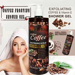 Coffee brightens moisturizes skincare scrub shower gel removes chicken skin, bubble bath gel moisturizes and smooth the skin