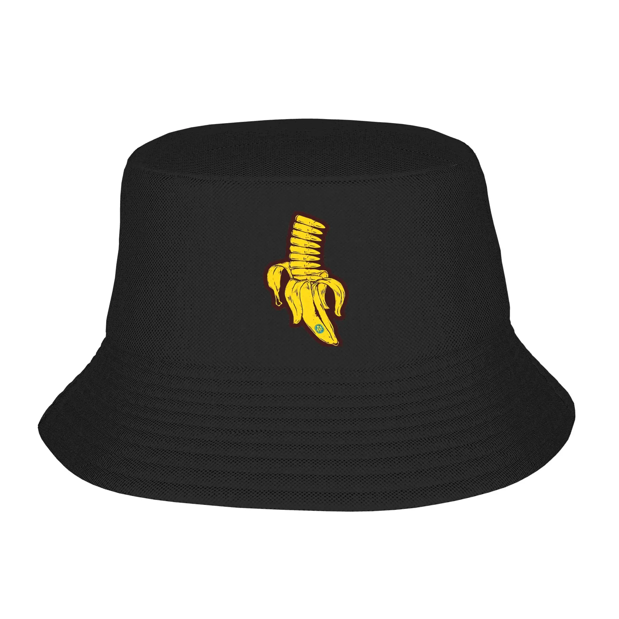 Clip Mit Bananenkugeln  Bucket Hat Spring  Casual Fisherman Hats For Unisex Foldable Fishing Caps Hip Hop Custom Sunscreen Hats