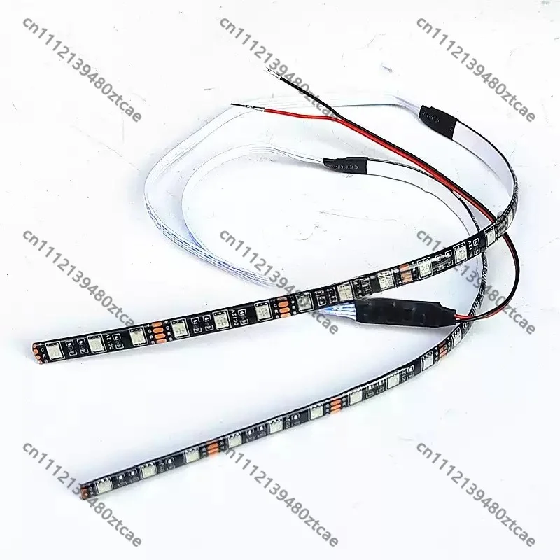 Side Light Strip Flash Warning Lamp Modified Accessory For Two Wheeled Travel Tool