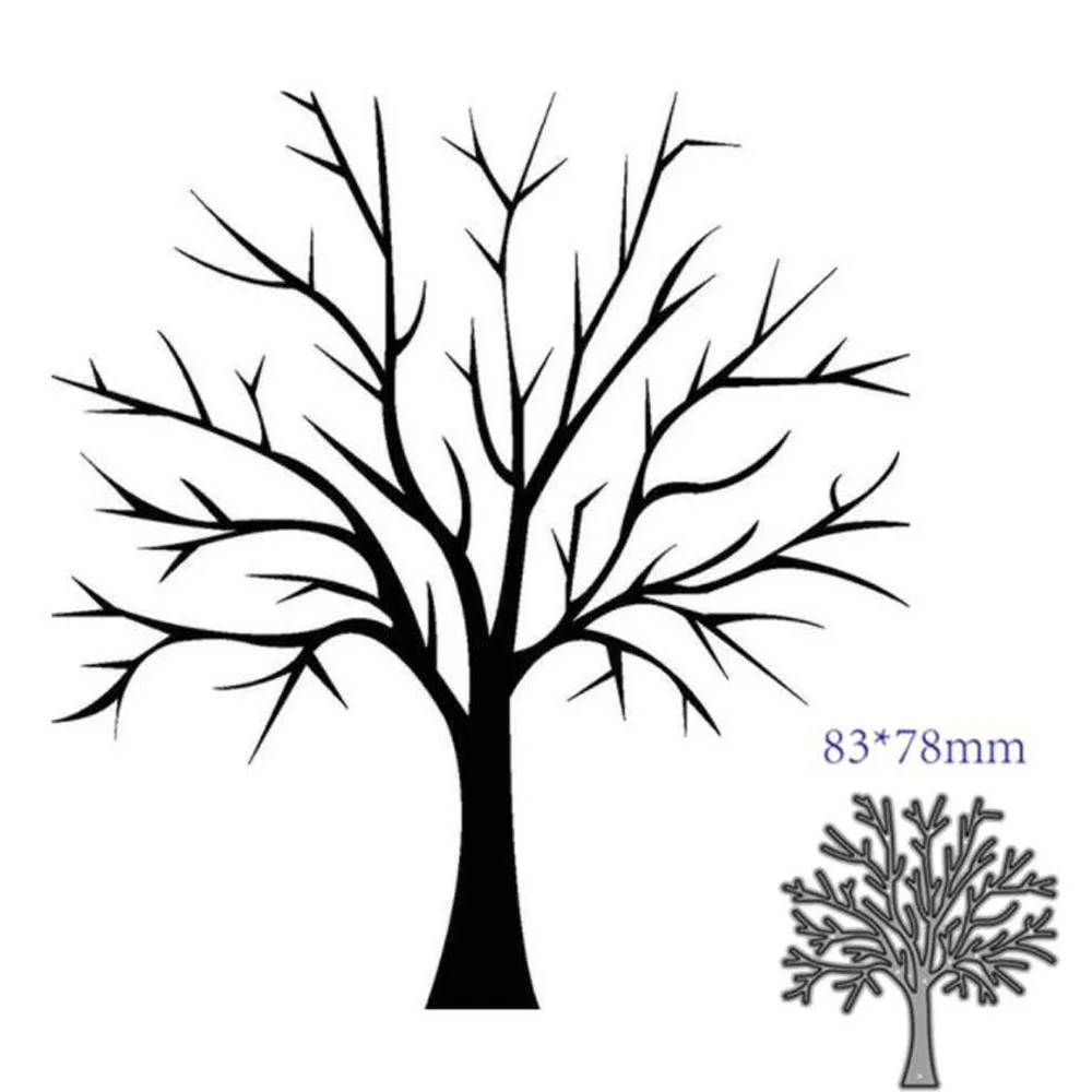 Leaf trees Metal Cutting Dies DIY Scrapbooking Album Paper Card Template Mold Embossing Craft Decoration