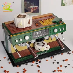 HUIQIBAO 928PCS Classic Coffee Machine Micro Model Building Blocks Adult DIY City Creative Mini Constructor Bricks Toys Children