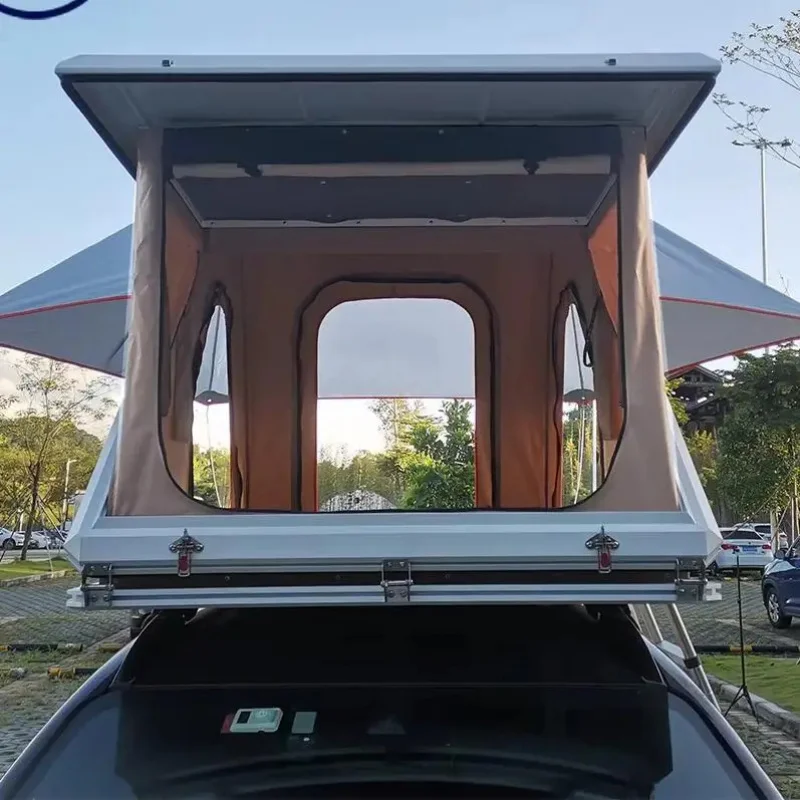 Wholesale Double Layer Z Type Tent Waterproof Ox Material for Outdoor Car Roof Top Includes Ladder Accessories