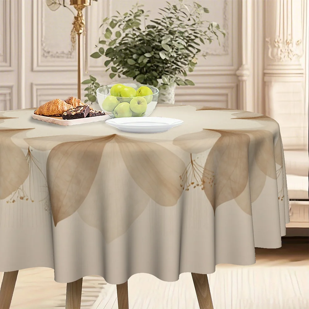 2D printed round tablecloth, 59X59 inches / 150X150 centimeters, tablecloth, table cover, round table coverzyc