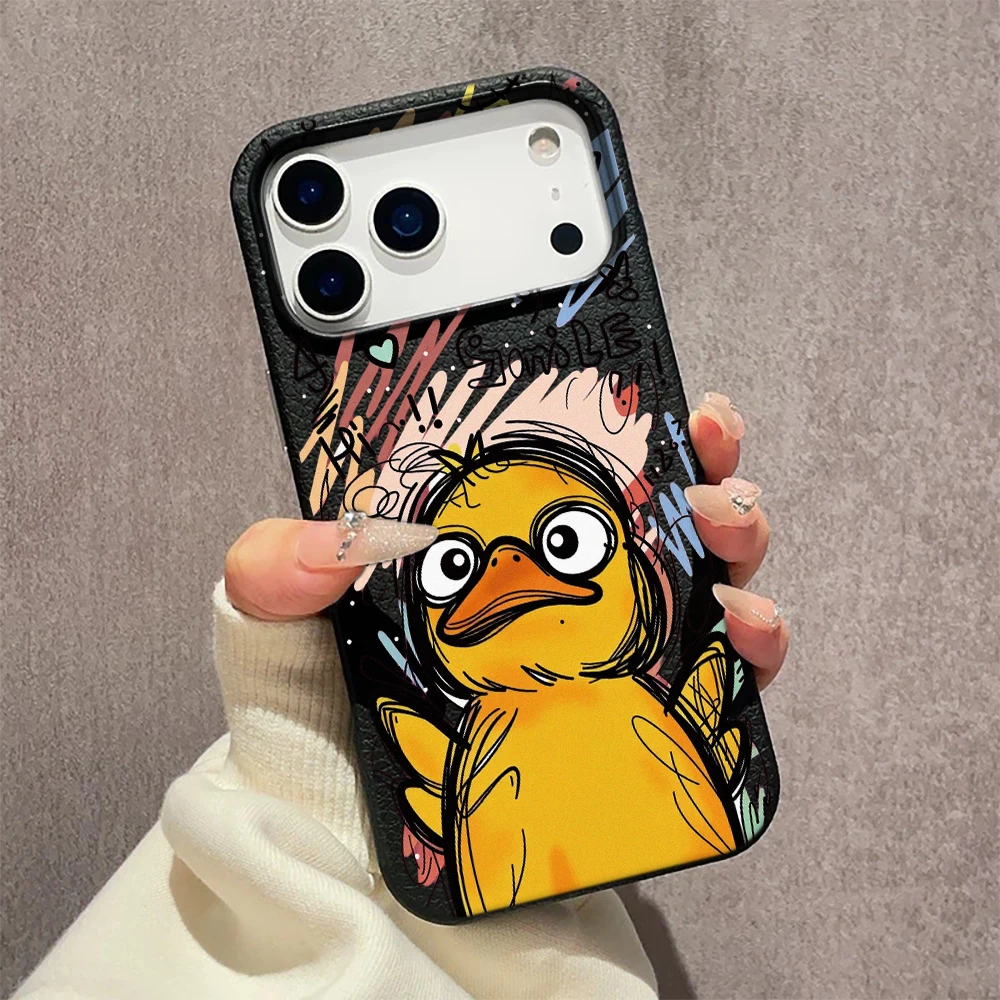 Matte Funny Yellow Duck Graffi - Phone Cases Yellow 评论和价格