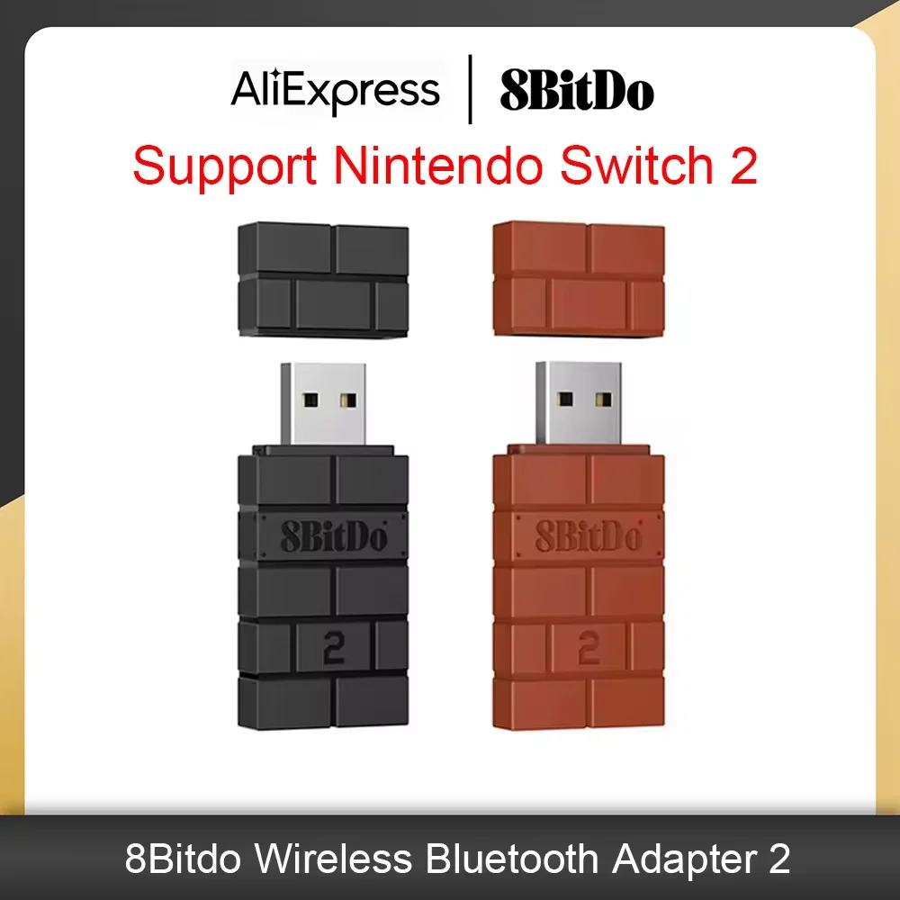8Bitdo Wireless Bluetooth USB RR Adapter for Switch Windows Mac Raspberry Pi Switch Lite NS OLED Support PS3 PS4 PS5 Controller