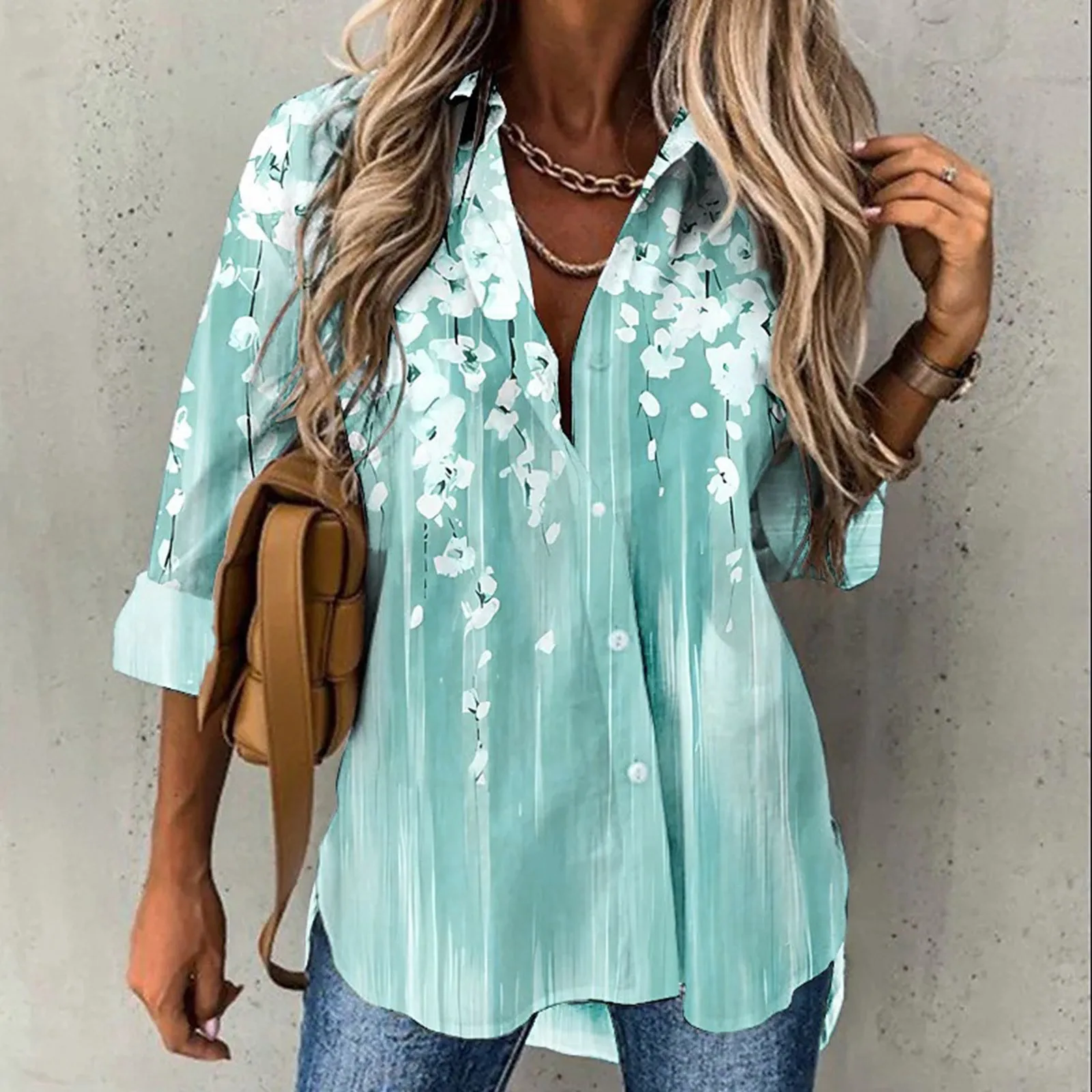 

Elegant Fashion New Shirt Women Temperament Long-Sleeved Woman Loose Shirt Casual Loose Top Blusas Women'S Blouses Outerwear