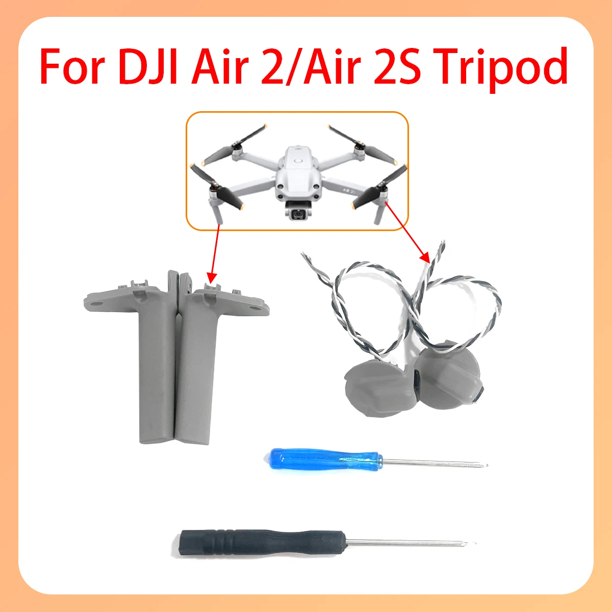 

Original Mavic Air2 Air2s front, rear, left, and right footrests with tools, no screws, lampshade, suitable for DJI Air2 series