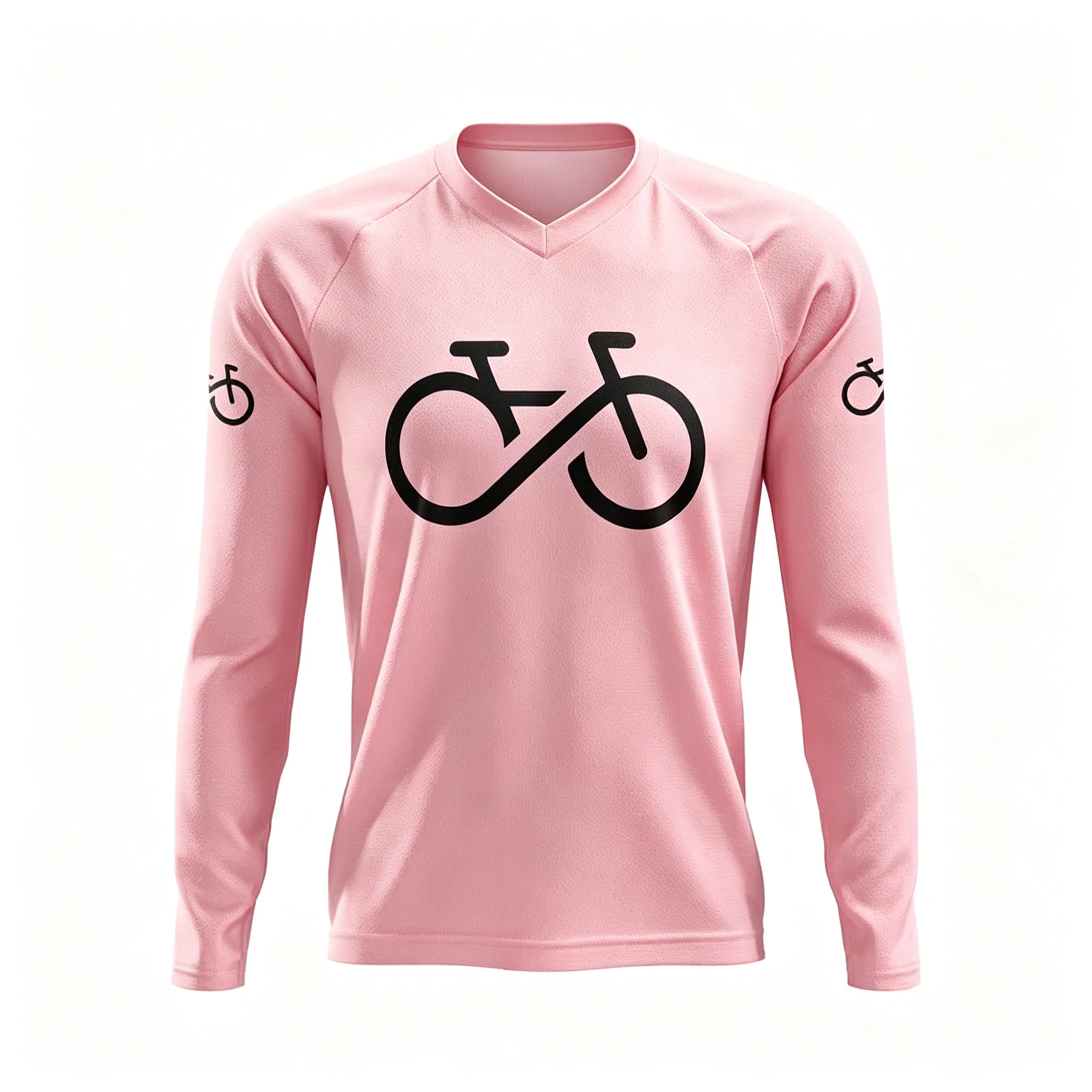 Langarm-MTB-Radtrikot für Herren, V-Ausschnitt, Oktopus-Grafikdruck, Mountainbike-Shirt, schnelltrocknend, atmungsaktiv, UV-Schutz, Outdoor-Reitbekleidung