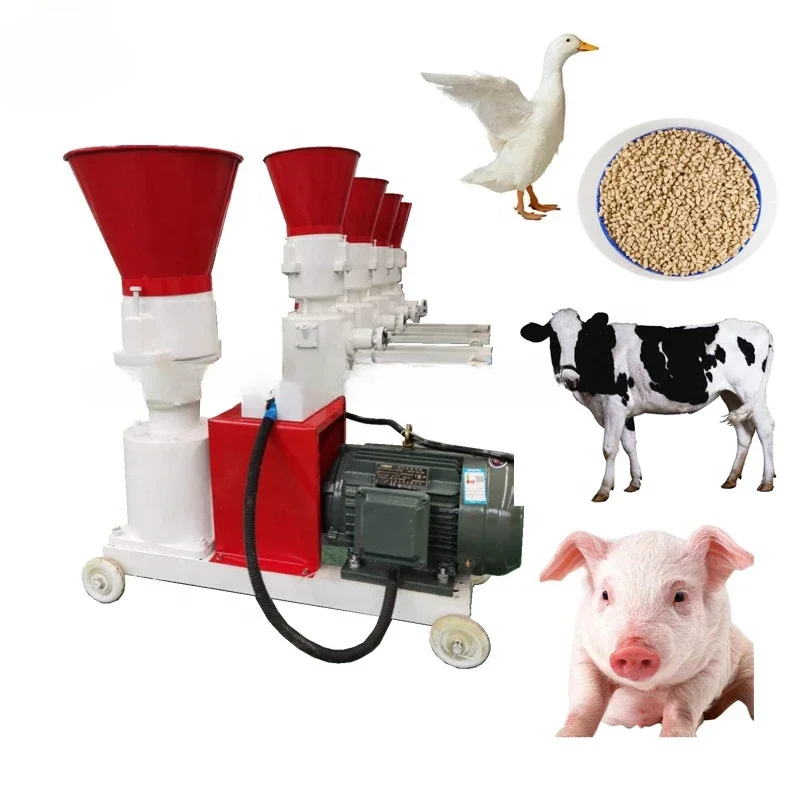 Pellet Machine Animal Feed Chicken Food Making Machine Animal Feed Pellet Mill Diesel Engine Animal Feed Pellet Machine