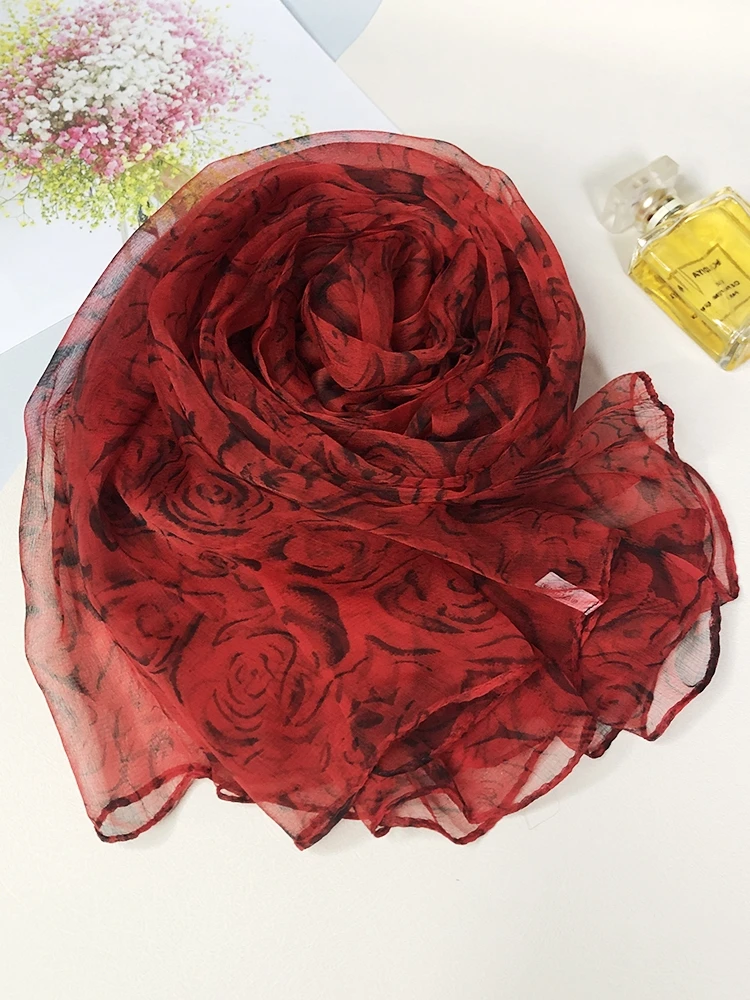 BYSIFA| Peak Green Silk Scarf Spring Ladies Fashion Turtle Crack Design Long Silk Scarves Foulard Summer New Beach Shawl Scarf