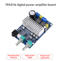TPA3116 100W Mono Audio Power Amplifier DC12-24 Digital Amplifier Board Home Theatre Subwoofer