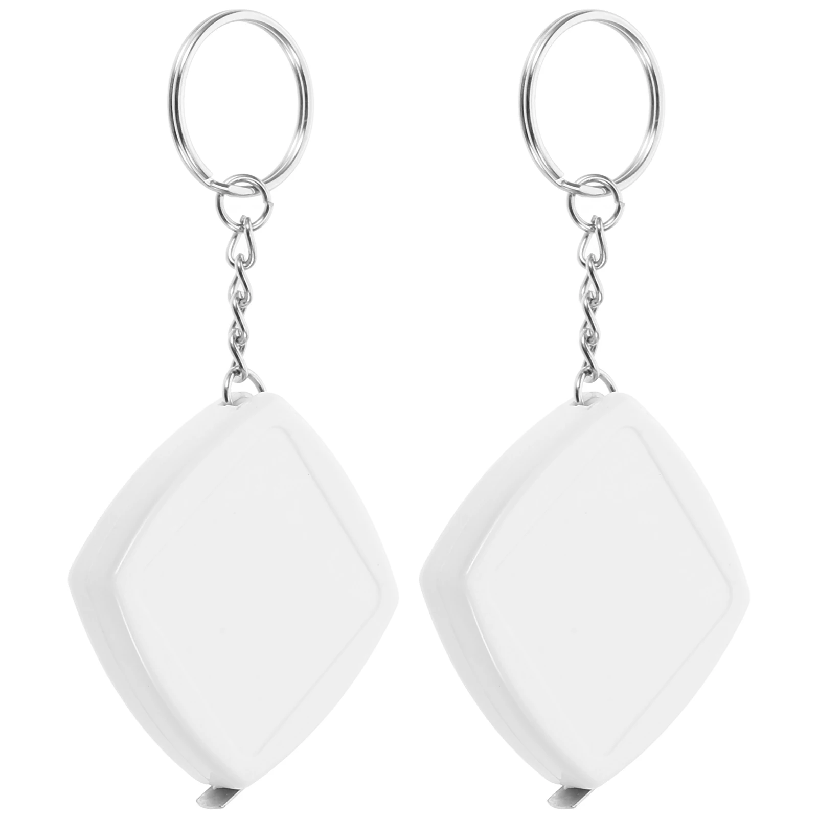 

2pcs Mini Tape Measure Portable Pocket Keychain Diameter Tool Flexible Measuring Pipe Tiny Ruler Compact Lightweight Accessories