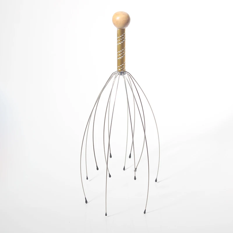 Octopus Head Massager Scratching Scalp Relaxation Relief Body Massager Scratcher Relieves Tension Health Care Tools Random Colo