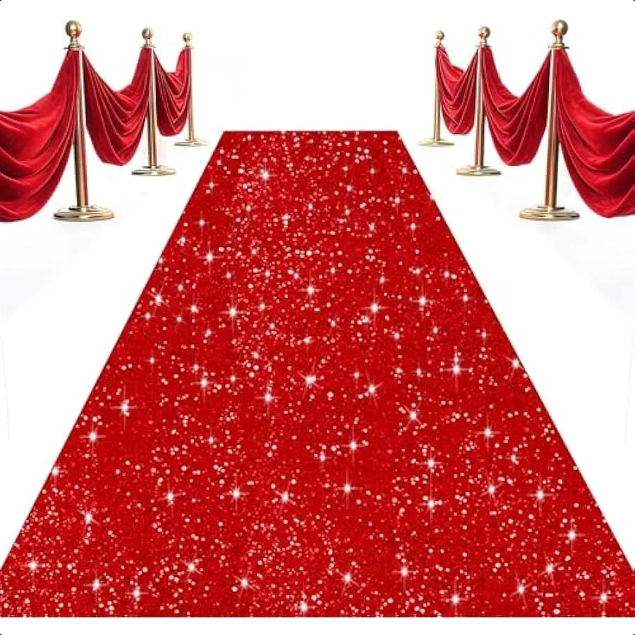 

Sequin Aisle Runner Red Carpet Runner for Party 2x15FT Glitter Aisle Runner for Wedding Ceremony Wedding Aisle Runner Rug with