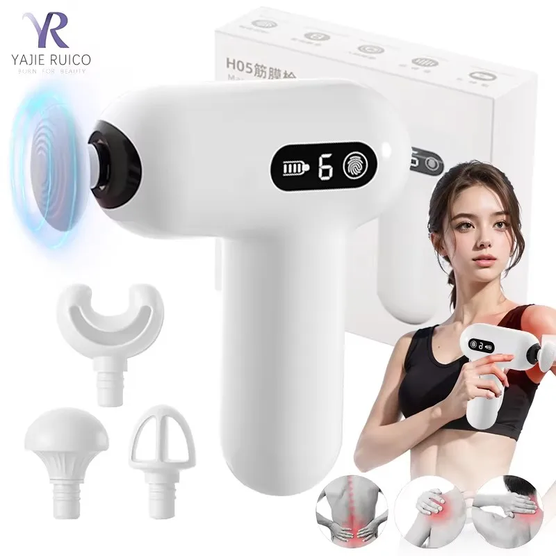 ミニマッサージガン-インパクトマッスルスリミング-電動フィットネス強化＆リラクゼーション-筋肉シェイピング-鎮静ボディマッサージャー