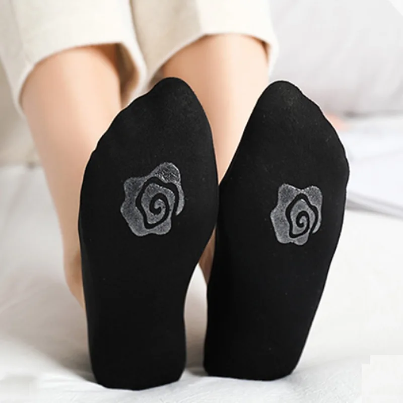 

5 Pairs Ladies' Socks Set Ice Silk Comfortable Breathable Ankle Socks Thin Silicone Anti Slip Shallow Mouth Invisible Socks