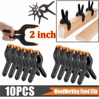 10Pcs 2inch Plastic Nylon Adjustable Woodworking Clamps Wood Working Tools Spring Clip Carpentry Clamps Outillage Menuiserie