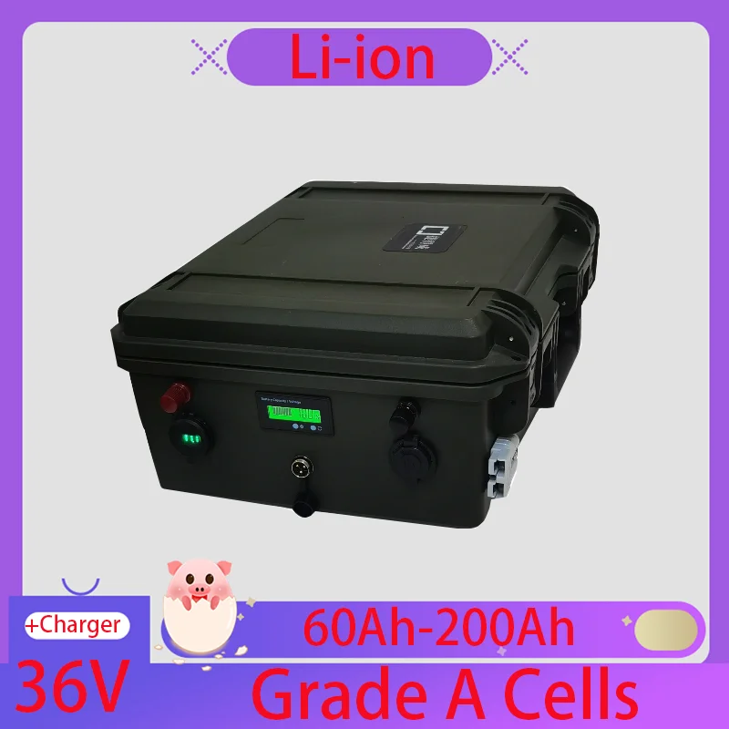 

36V 60Ah 80Ah 100Ah 120Ah 150Ah 160Ah 200Ah Lithium Ion Battery for 3500W Fishing Boat Propeller Camper Yachts Sailing RV