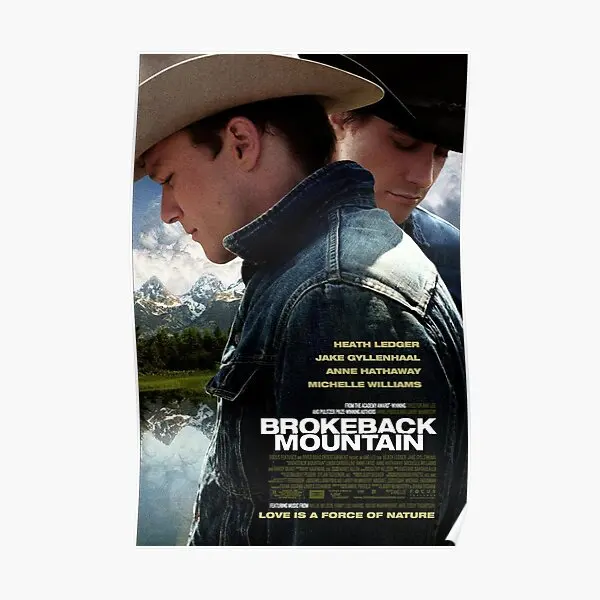 Кинопостер Brokeback с изображением гор, забавная Современная печать, картина для украшения дома, роспись, Настенная картина для комнаты, винтажная, без рамки