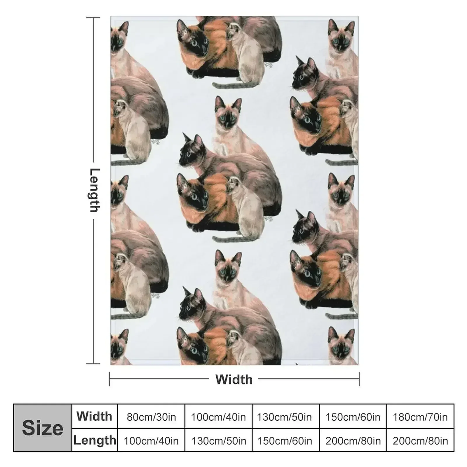 Tonkinese Assortment Throw Blanket halloween Winter beds Blankets