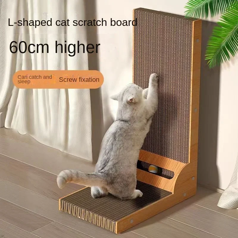 

Furniture Cat Post L-shaped Scratching Cat scratch Board Wear-resistant Cat Scrapers Training Grinding Claw ToysCat Scratcher