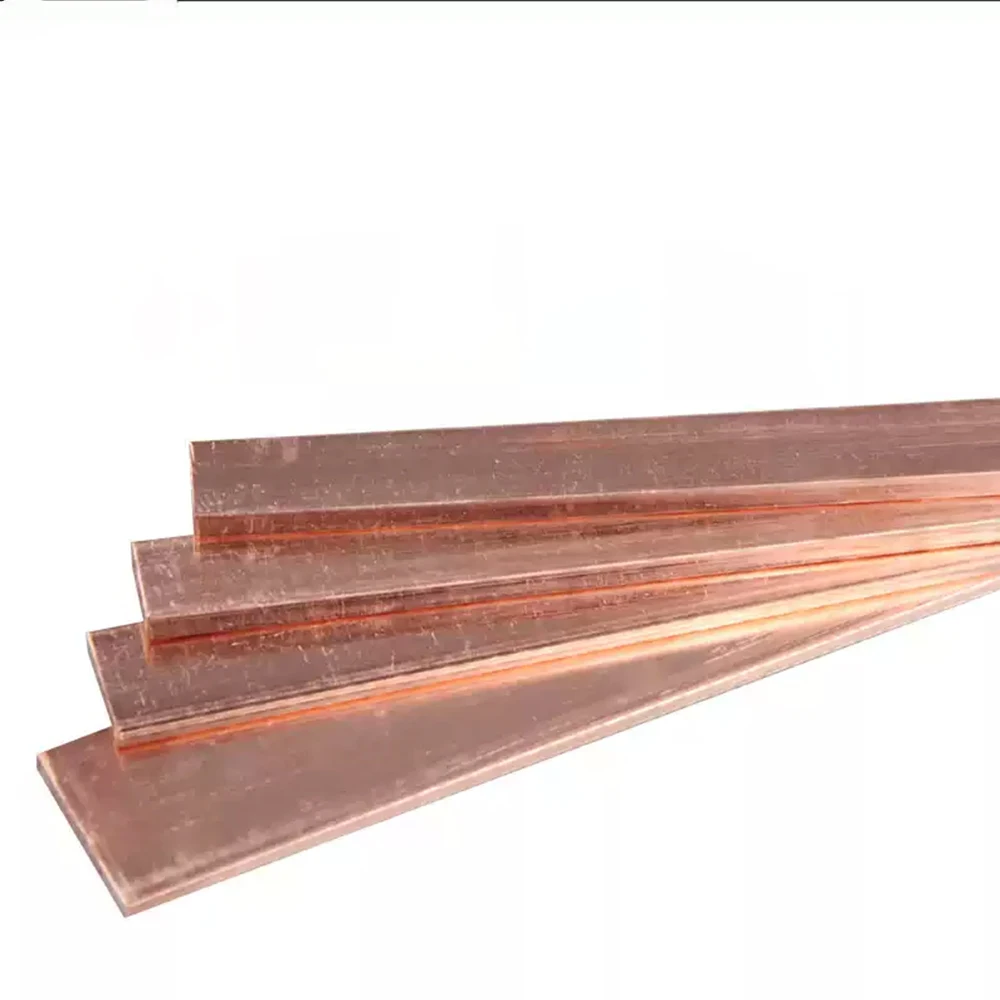 1 قطعة طول 500 مللي متر T2 الأحمر النحاس شريط مسطح قطاع النحاس النقي لوحة CNC DIY بها بنفسك المواد سمك 0.5/0.6/0.8/1/1.2/1.5/2/3/4 إلى 20 مللي متر