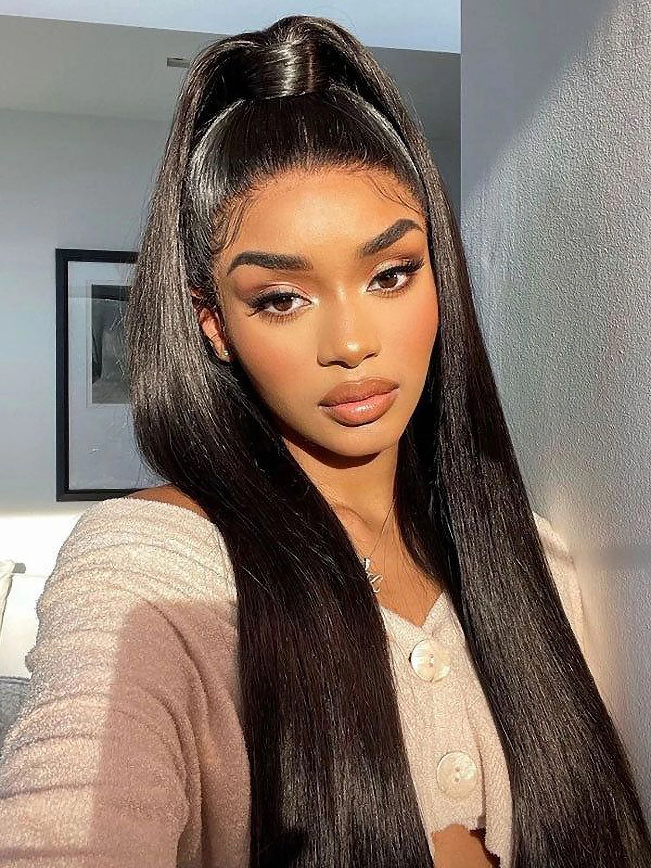 100% cabelo humano 13x4 osso em linha reta frente do laço perucas de cabelo humano 30 Polegada 13x4 peruca frontal do laço para mulher pré arrancado