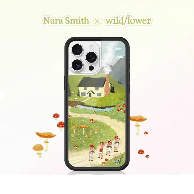 حافظة لهاتف أبل آيفون 12 13 14 15 16 17 Pro Max Plus Air 17pro House Pastoral wf Girl Cover Funda