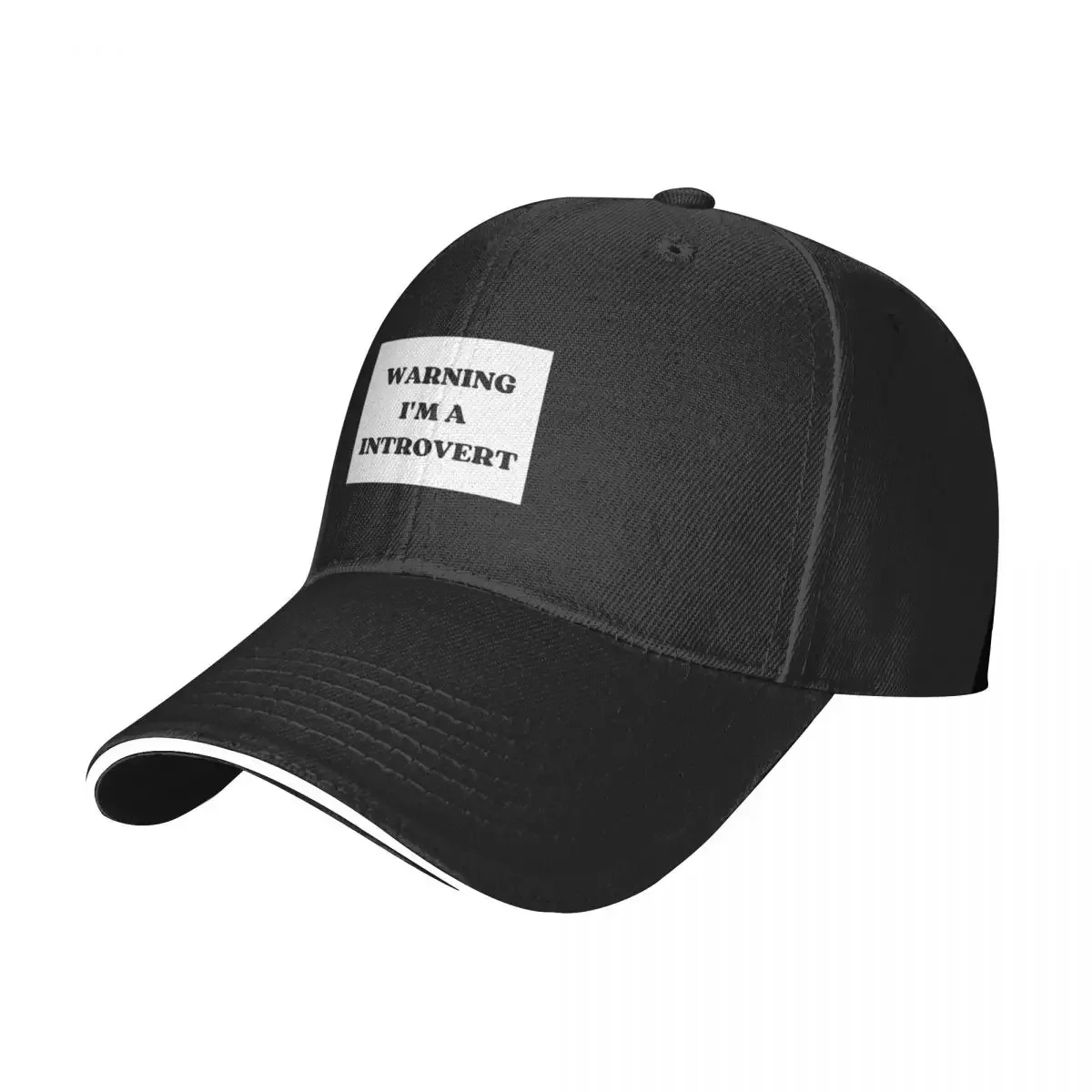 Warning I'm A Introvert Baseball Cap tea Hat Luxury Brand cute Ladies Men's