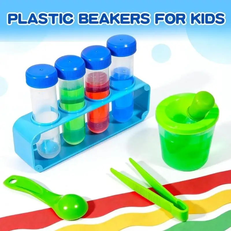  37Piece Plastic Science Experiments Set for Basic Observation Activities