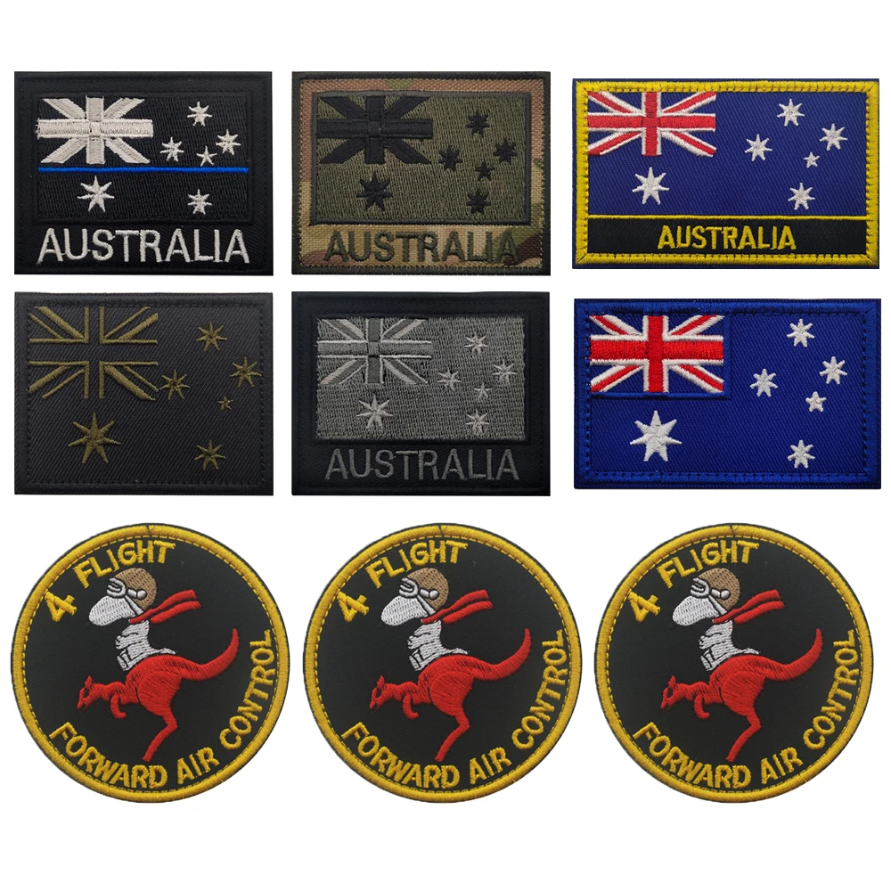 Etichetta di abbigliamento Chooseful della toppa della bandiera australiana cucire sulla borsa cappello Mulitary Cap Hat cappotti Sticker Applique AU Flag Patch