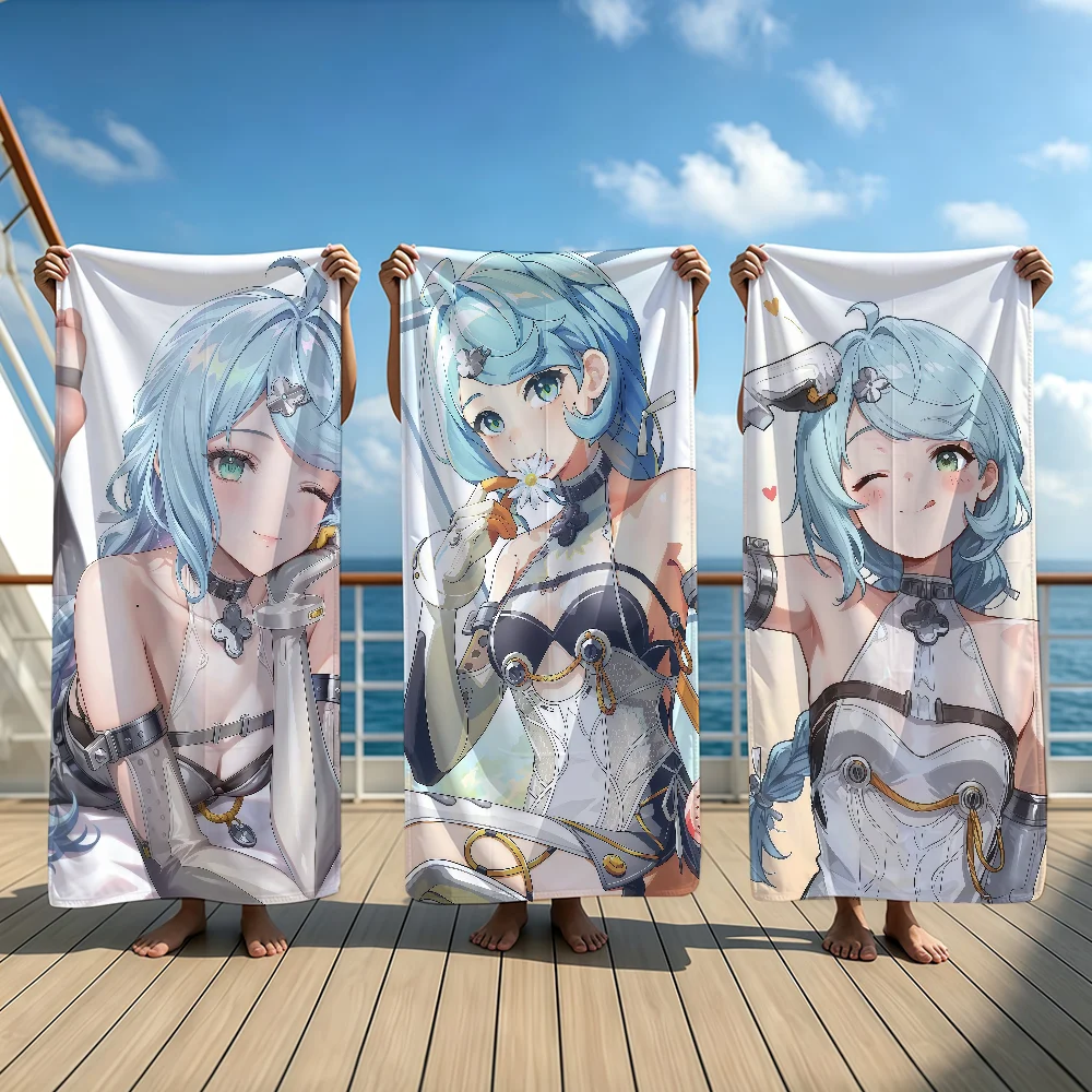 Seed Zenless Zone Zero ZZZ Towel Beach Oversized Soft Ultra Absorbent Quick Drying Large Pool Travel Camping Bathroom