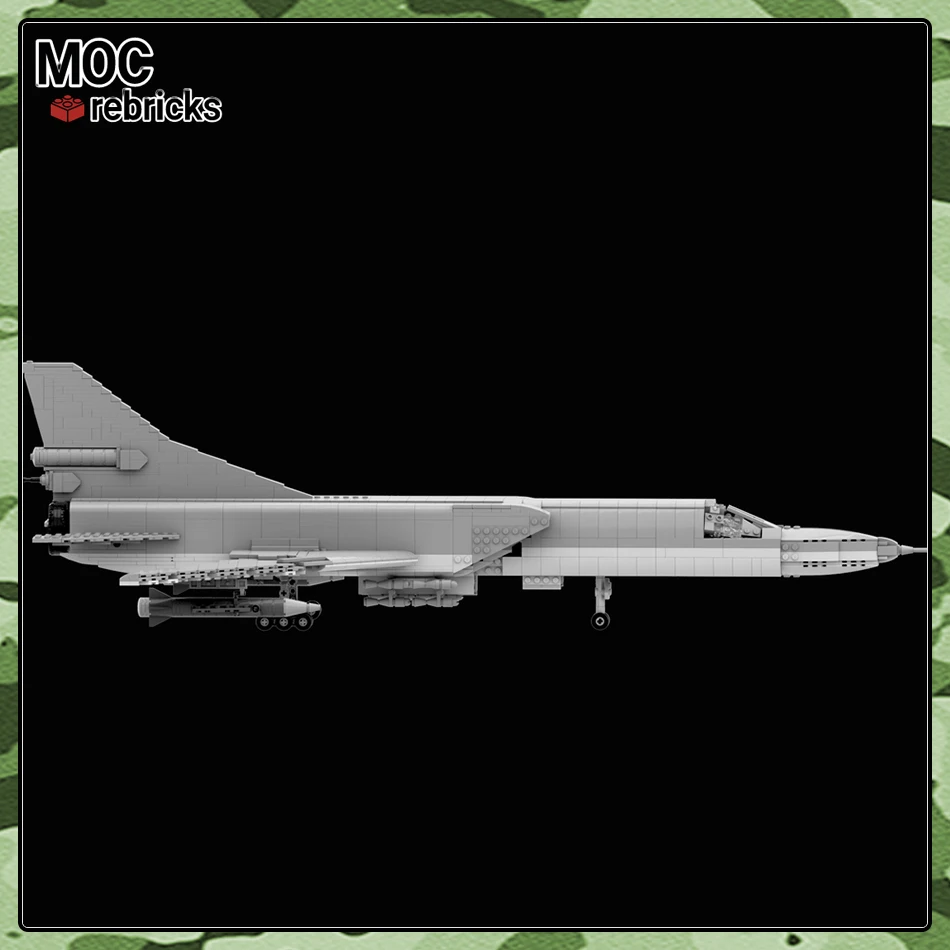 MOC Military Series Russia Tu-22M3M Backfire Bomber Large Building Block Model Bricks DIY Toys for Kid Christmas Gifts