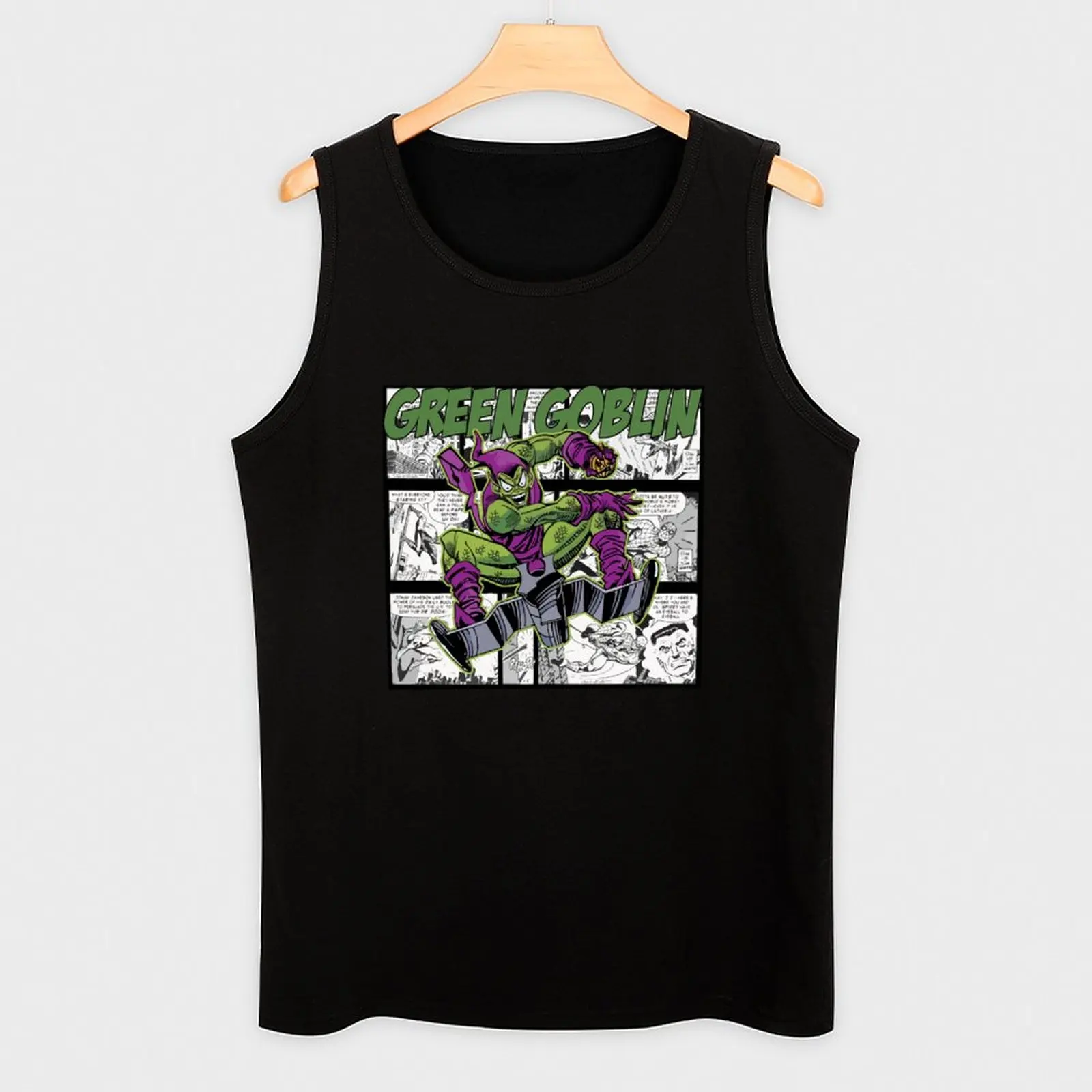 Green goblin Tank Top rompi olahraga pria pakaian gym pakaian olahraga pria