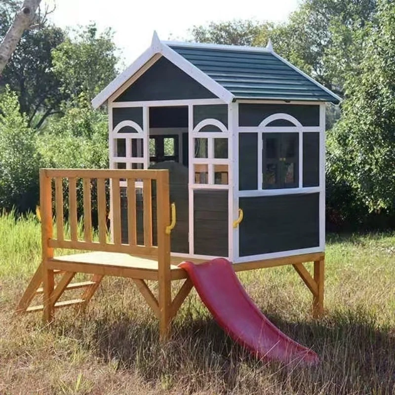 Preservative wood children's stand high cottage courtyard outdoor assembly garden shading gazebo full children's solid wood