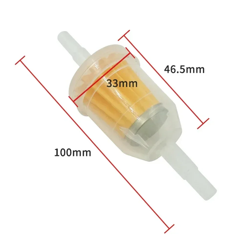 6MM-8MM Car Gasoline Oil Filter Pipes Versatile Inline Gas Fuel Filter for Small Engine Lawn Mower Motorcycle Accessories 1-6Pcs
