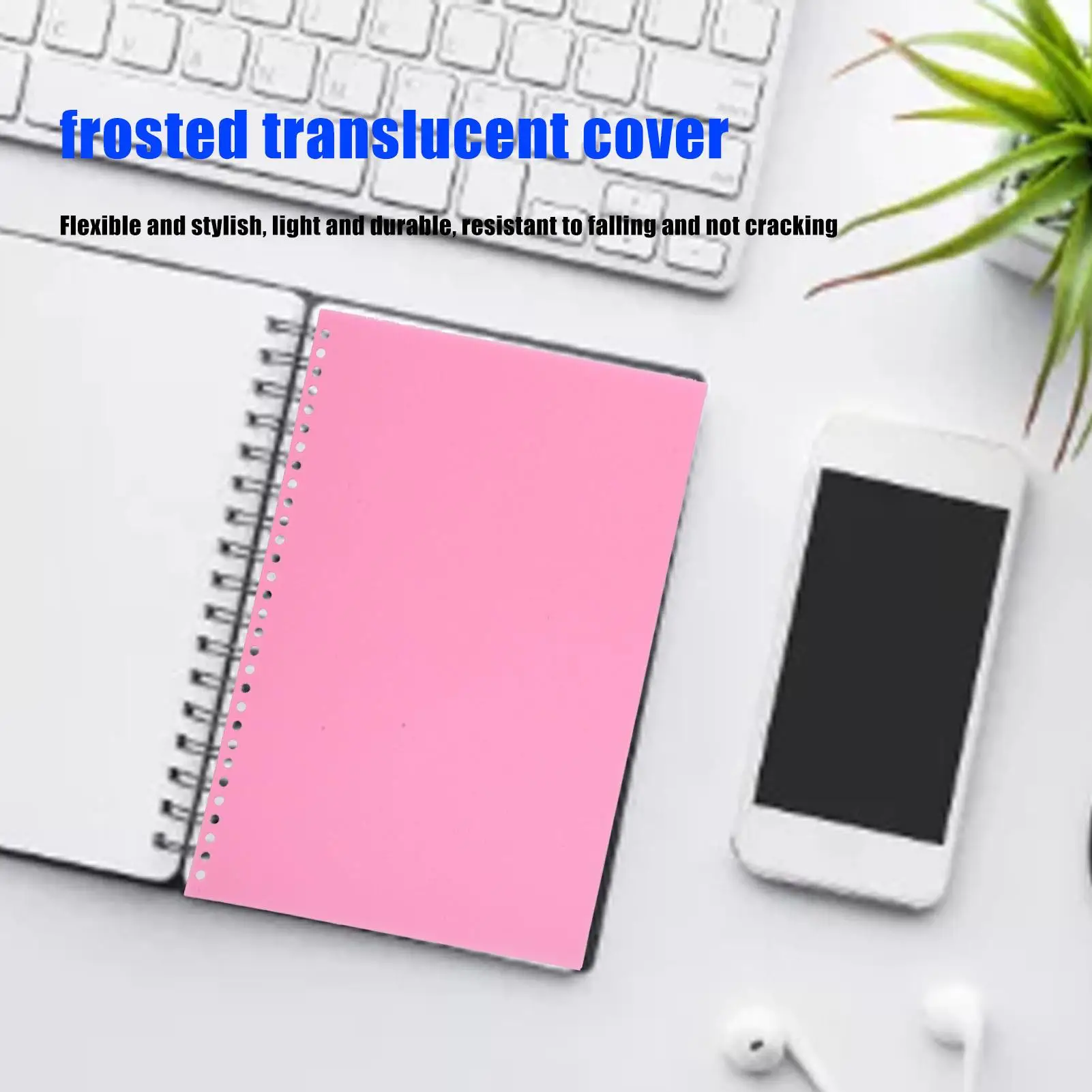 50Pcs A4 Frosted Sheet Protectors 30 Holes Waterproof Reusable Binding Covers for reports and Documents