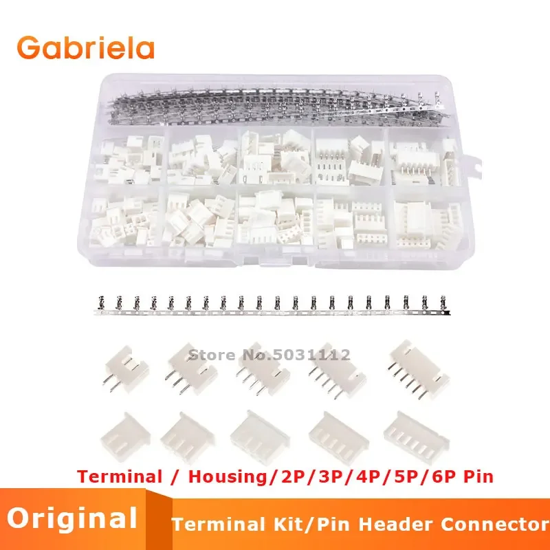 

460pcs XH 2.54mm PH2.0 JST Connector Kit 2.54mm Female Male Terminal / Housing/2P/3P/4P/5P/6P Pin Housing Connector Adapter Plug