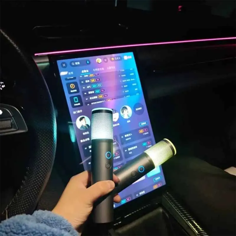 For XPENG X9 G6 G9 L03 P5 G3 P7+ M03 M03Plus Max G7 New P7 GX P7 Original Car Wireless KTV Handheld Karaoke Microphone - view 6