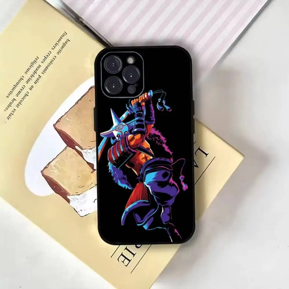 حافظة هاتف Dota 2 لهاتف iPhone16,15,14,13,12,11 Plus,Pro Max,XS,X,XR,SE,Mini,8,7,Soft Black Cover #6