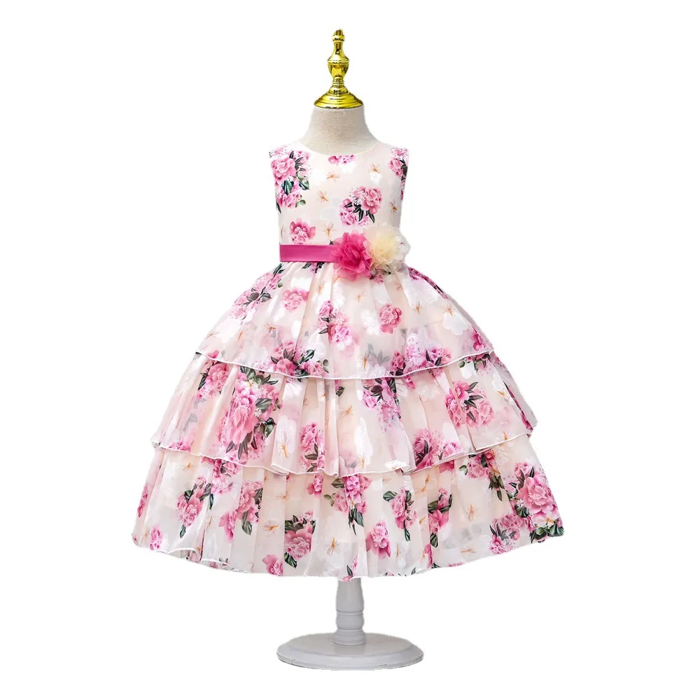 Clothing Children 2024 New Short Sleeve Suit Girls Princess Dress Fluffy Evening Gowns skirts womens skirtswomens skirt